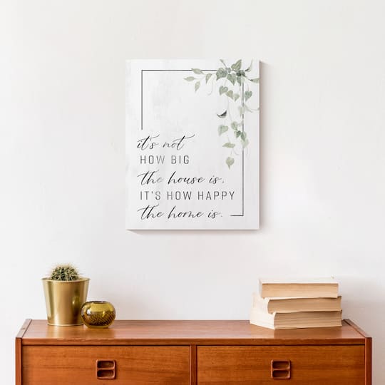 Happy Home 11" x 14" Canvas Wall Art